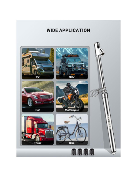 Medidor de Presión de Neumáticos LUMITECO Doble Cabeza 10-150 PSI