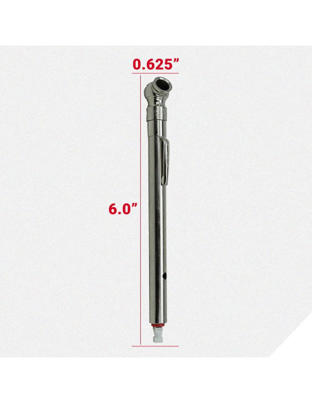 Medidor de Presión de Neumáticos Milton S-928 con Válvula