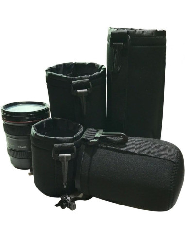 KENGEL Paquete de 4 Fundas de Neopreno para Lentes DSLR