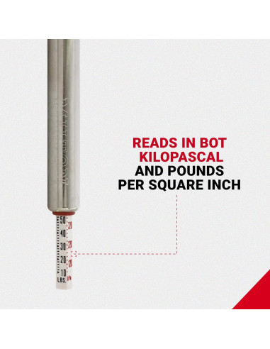 Medidor de Presión de Neumáticos Milton S-928 con Válvula