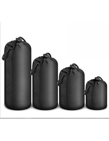 KENGEL Paquete de 4 Fundas de Neopreno para Lentes DSLR