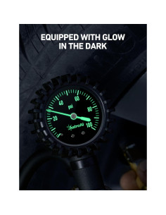 Inflador de Neumáticos AstroAI con Manómetro 100 PSI y Dial Brillante 2