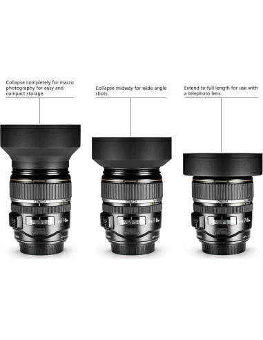 Capuchón de Lente Tulipán 62mm Big Mike's para Cámaras