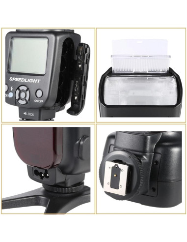 Flash Speedlite Digital Nc ALT-95CN-988 con Pantalla LCD