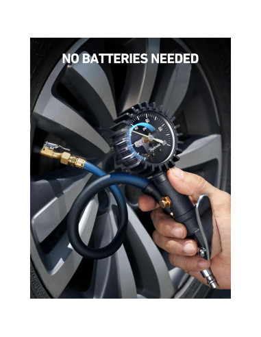 Inflador de Neumáticos AstroAI con Manómetro 100 PSI y Dial Brillante