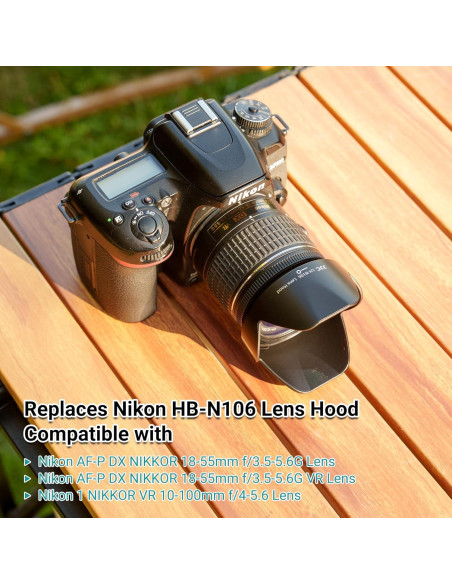 Capucha de Lente JJC HB-N106 para Nikon AF-P DX 18-55mm