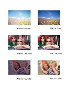 Kit de Filtros de Vidrio 3 Piezas Vivitar 49mm UV CPL FLD 2