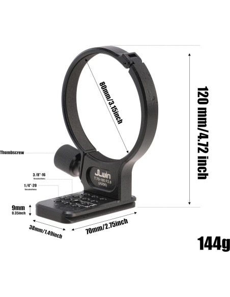 Anillo de Montaje de Trípode Hersmay para Lente Tamron 70-180mm
