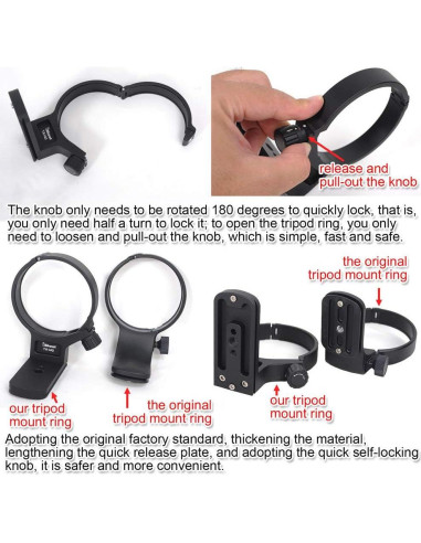Anillo de Montaje en Trípode iShoot para Lente Tamron 100-400mm