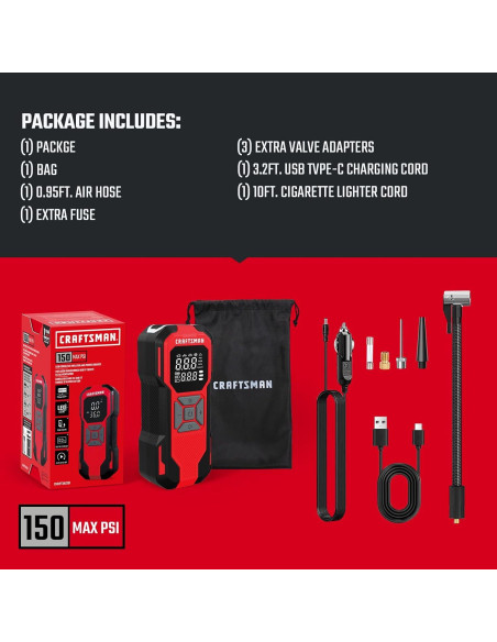 Compresor de Aire Portátil CRAFTSMAN CMXPTXA1201 150 PSI