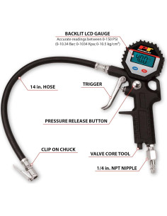 Medidor de Presión de Neumáticos Digital Performance Tool M525 2