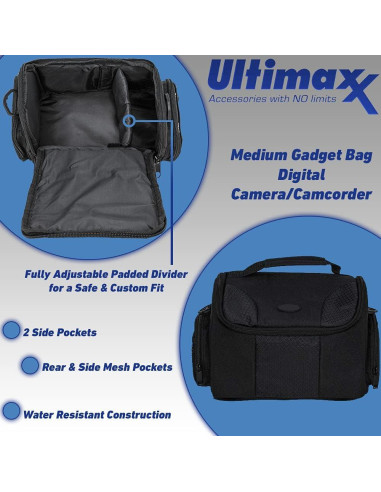 Kit de Accesorios Ultimaxx 49mm para Canon EOS M - Incluye Lentes y Filtros