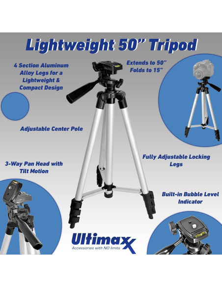 Kit de Accesorios Ultimaxx 49mm para Canon EOS M - Incluye Lentes y Filtros