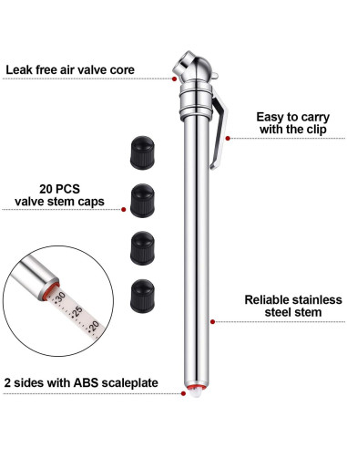 Medidor de Presión de Neumáticos Boao 10 Piezas Mecánico