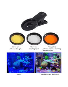 Kits de Filtros de Lente Aquarium Choice para Teléfono - 3 Lentes