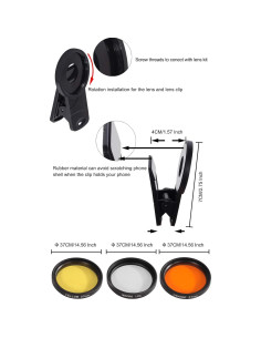 Kits de Filtros de Lente Aquarium Choice para Teléfono - 3 Lentes 2