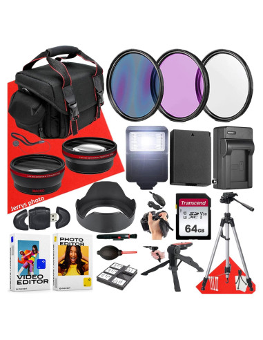 Paquete de Accesorios 58mm para Canon EOS Rebel - 22 Piezas