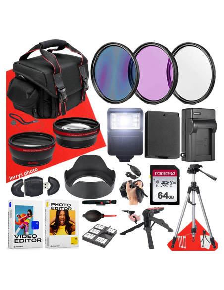Paquete de Accesorios 58mm para Canon EOS Rebel - 22 Piezas