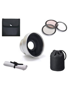 Lente Telefoto 3.0x Optics Nc para Panasonic LUMIX DMC-LX100 + Kit de Filtros