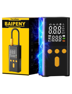 Bomba de Aire Portátil BAIPENY 150 PSI con Pantalla Digital