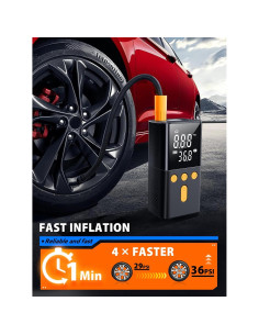 Bomba de Aire Portátil BAIPENY 150 PSI con Pantalla Digital 2