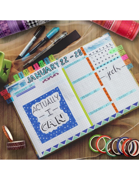 Juego de 60 Rollos de Cinta Washi KOVANO - Decorativa 300m