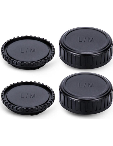 Kit de tapas JJC para cámaras y lentes Leica M - 2 piezas