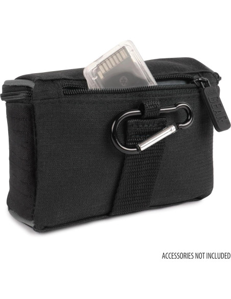 Funda de cámara digital USA Gear para Sony ZV-1F y más - Nylon resistente