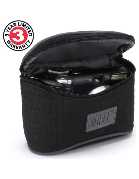 Funda de cámara digital USA Gear para Sony ZV-1F y más - Nylon resistente