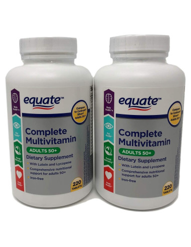 Multivitamina Completa Adultos 50+ Equate 220 Tabletas