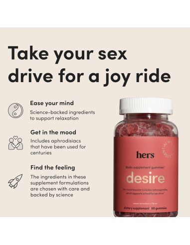 Suplemento Gominolas Hers Desire Libido Mujeres 60 unidades
