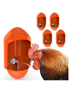 Tazas Automáticas para Beber Agua de Aves de Corral LEWINHOOK - Paquete de 5, 7.37 cm