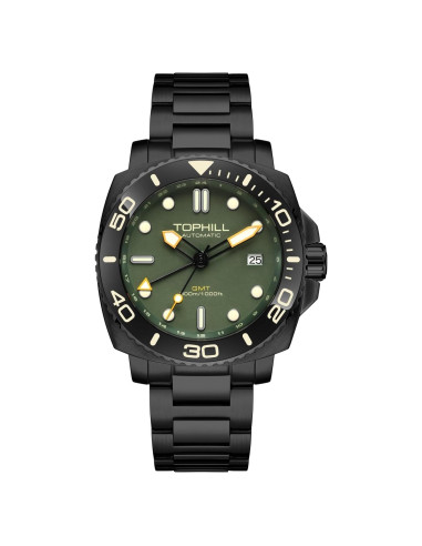 Reloj Automático GMT TOPHILL TL027G Buceo 300M Acero Inoxidable