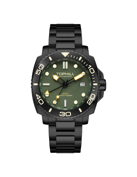 Reloj Automático GMT TOPHILL TL027G Buceo 300M Acero Inoxidable