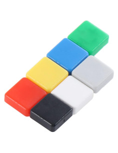 350 Interruptores Táctiles Eujgoov ABS 7 Colores 12x12x7.3mm