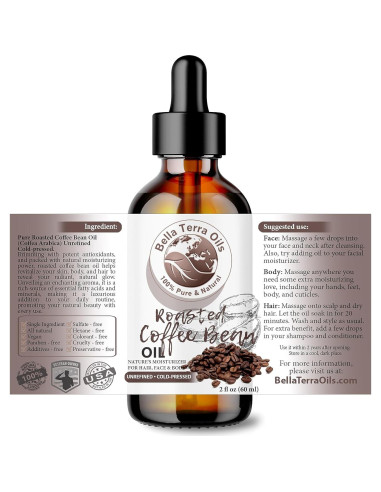 Aceite de Grano de Café Tostado Bella Terra 60ml - Nutritivo
