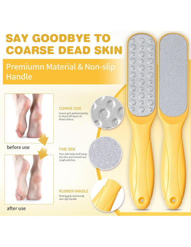 Set de Pedicura LUCOTIYA 4 en 1: Sales, Crema, Lima y Exfoliante