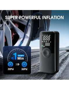 Compresor de Aire Portátil CARSUN 150PSI con Pantalla Digital 2