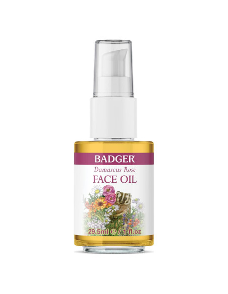 Aceite Facial Badger Rosa 100% Orgánico Hidratante 29.57 ml