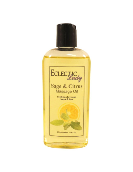 Aceite de Masaje Eclectic Lady Salvia y Cítricos 113 g