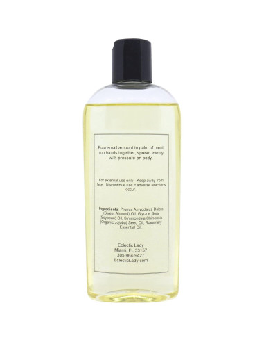 Aceite de Masaje Natural Eclectic Lady 226.8 g Romero Almendra
