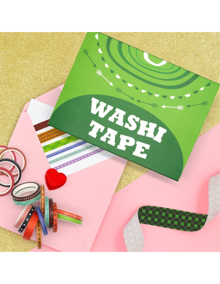 Juego de 60 Rollos de Cinta Washi KOVANO - Decorativa 300m