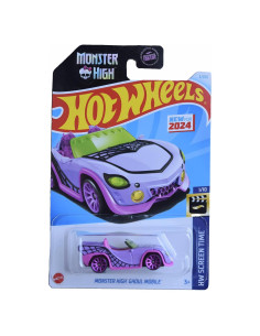 Hot Wheels Ghoul Mobile Monster High 1:64 Púrpura