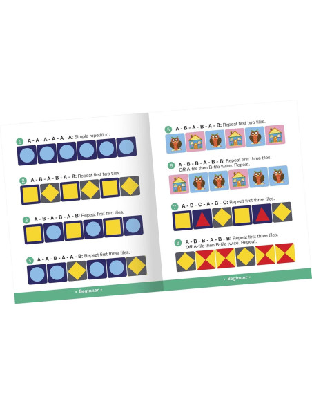 Juego de Reconocimiento de Patrones eeBoo - 60 Azulejos