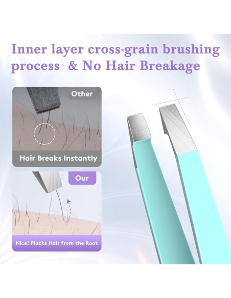 Set de Pinzas para Vello Facial Bedace - 4 Piezas Multicolor