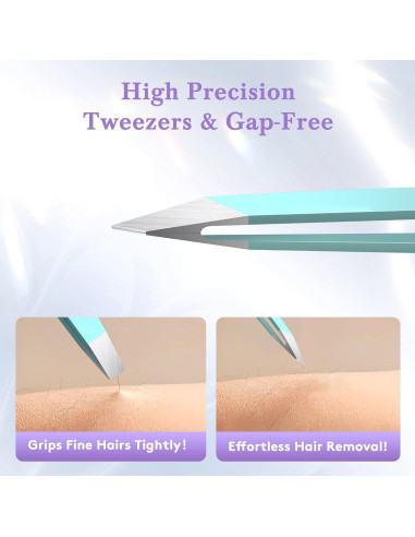 Set de Pinzas para Vello Facial Bedace - 4 Piezas Multicolor