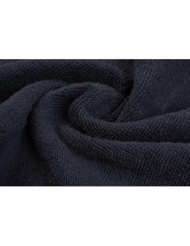 Toallas Negras de Algodón Ultra Suave Blanco Clásico - 12 Unidades 33x33cm