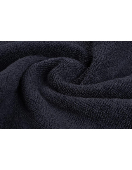 Toallas Negras de Algodón Ultra Suave Blanco Clásico - 12 Unidades 33x33cm