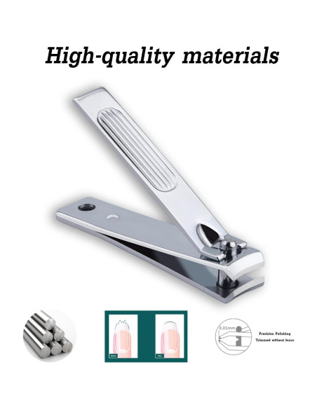 Juego de Cortauñas Atimier 6 Piezas Acero Inoxidable Beige