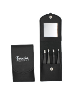 Juego de Pinzas de Acero Inoxidable TWEEZIA - 4 Puntas de Precisión